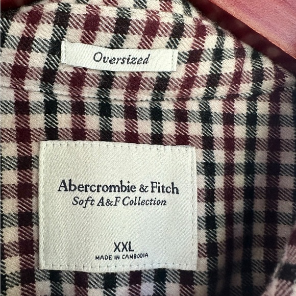 Abercombie & Fitch Men’s Oversized Button Up Flannel Size XXL - Picture 3 of 6